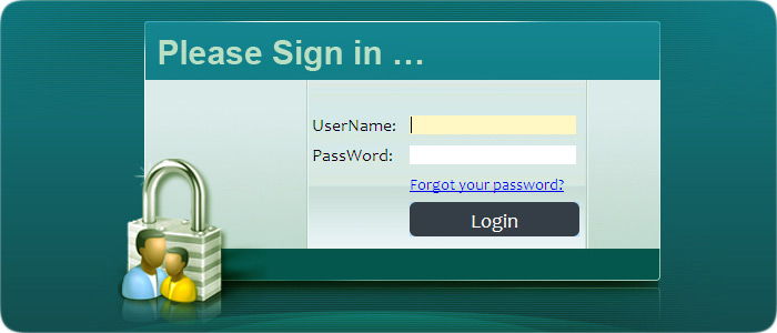 Web Interface Login Page - Borne Bluetooth, Bluetooth Box